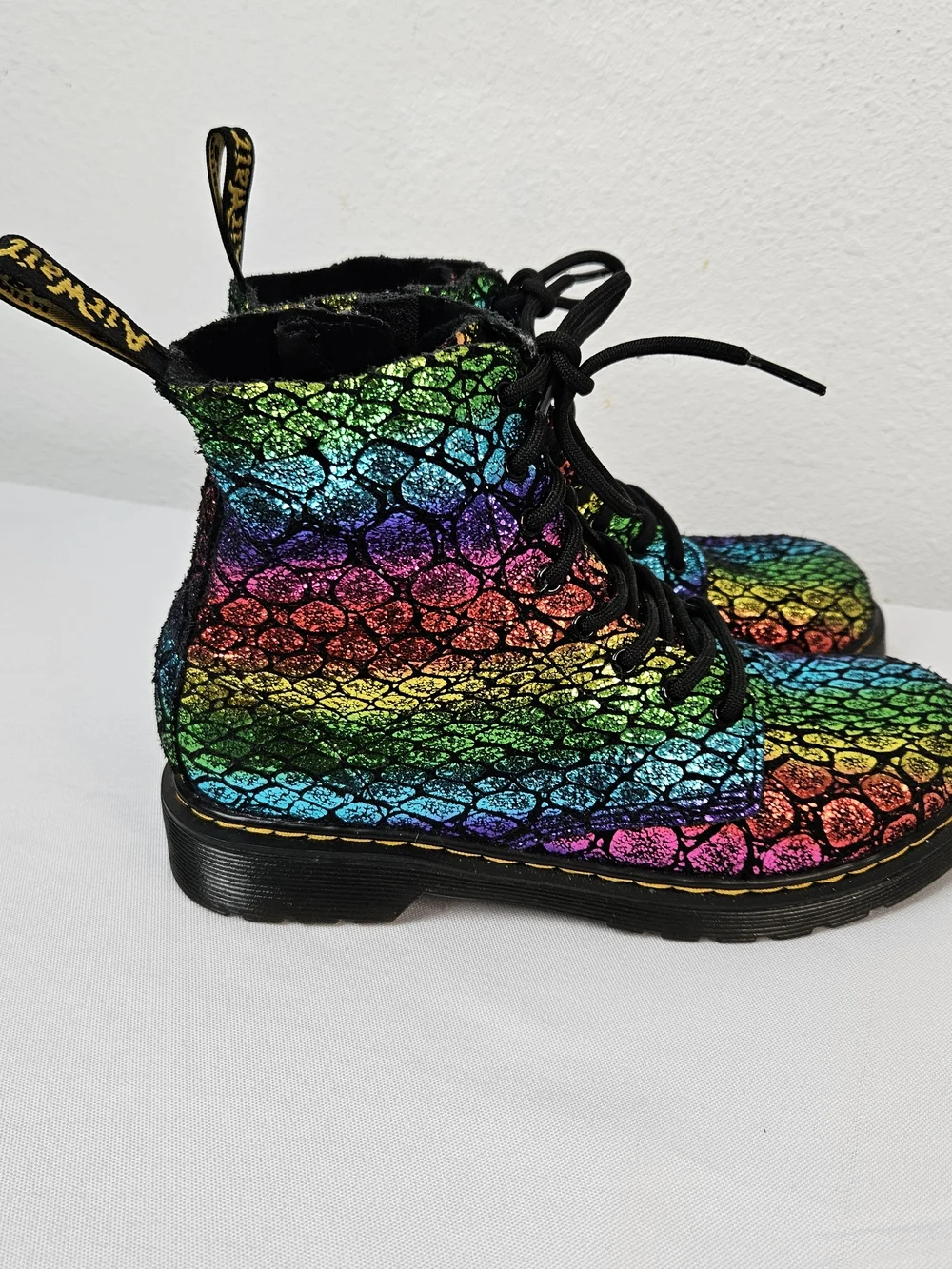 Dr. Martens Kids 1460 Pascal Metallic Boots Size US 4M